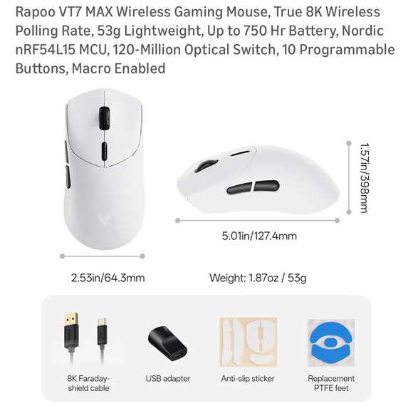 Wireless White Mouse - Picture 9 of 9